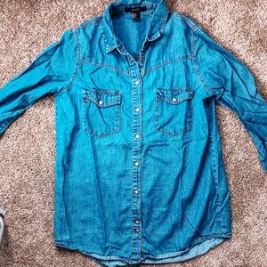 Denim button up shirt